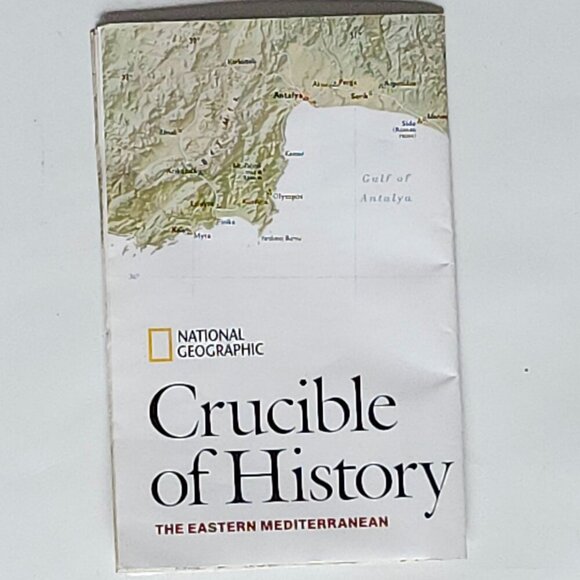 NATIONAL GEOGRAPHIC Crucible of History The Eastern Mediterranean Map - Picture 1 of 4